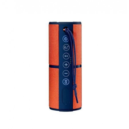 CAIXA DE SOM MULTILASER SP246 MINI WATERPROOF BLUETOOTH 15W ORANGE - BLUE