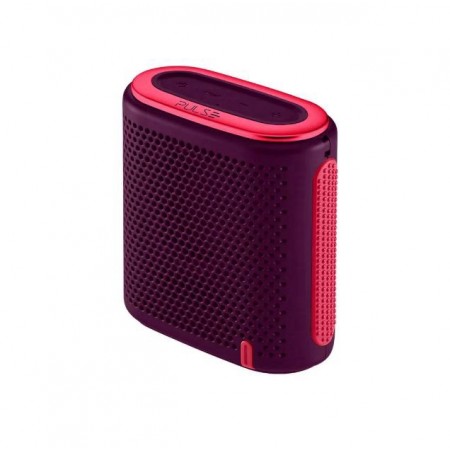 CAIXA DE SOM MULTILASER SP239 PULSE MINI BLUETOOTH 10W ROXO E VERMELHO