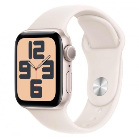 Apple Watch SE 2 MXEG3LL/A Caixa Alumínio 40mm Estelar - Esportiva Estelar M/L