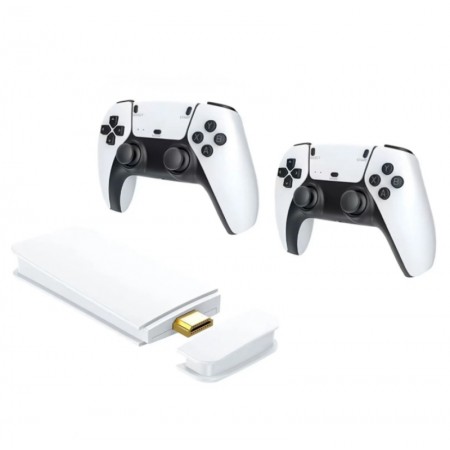 Consola Blulory Game Stick PS5 M15 Pro 10000 Juegos 4K 2 Controles Inalambrico - Blanco