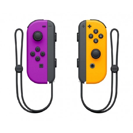 CONTROLES JOY-CON L Y R PARA NINTENDO SWITCH - NARANJADO Y LILA