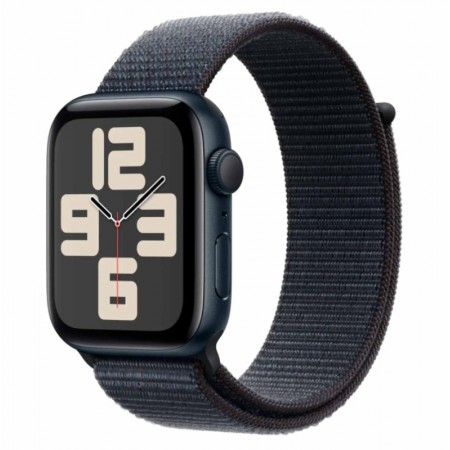 Apple Watch SE 2 MXEP3LL/A Caixa Alumínio 44mm Meia Noite - Loop Esportiva Meia Noite S/L