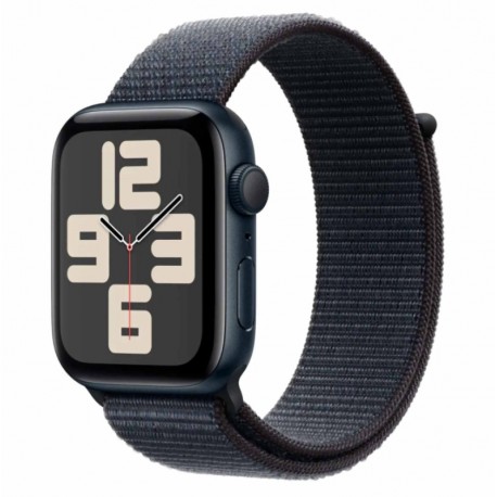 Apple Watch SE 2 MXEP3LL/A Caixa Alumínio 44mm Meia Noite - Loop Esportiva Meia Noite S/L