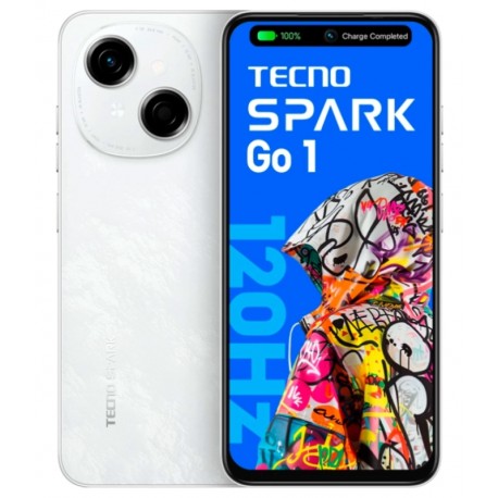 Celular Tecno Spark Go 1 KL4 64GB /3GB RAM /Dual SIM /Tela 6.67" /Cam 13MP - Branco