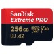 Cartão de Memória Micro SD Sandisk Extreme Pro 256GB 140MBS - (SDSQXCD-256G-GN6MA)