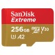 Tarjeta de Memória Micro SD Sandisk Extreme 256GB / 190-130MBS - (SDSQXAV-256G-GN6MA)