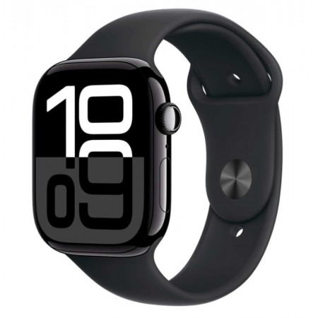 Apple Watch Series 10 MWWE3LW/A Caja Alumínio 42mm Negro Brillante - Esportiva Negro S/M