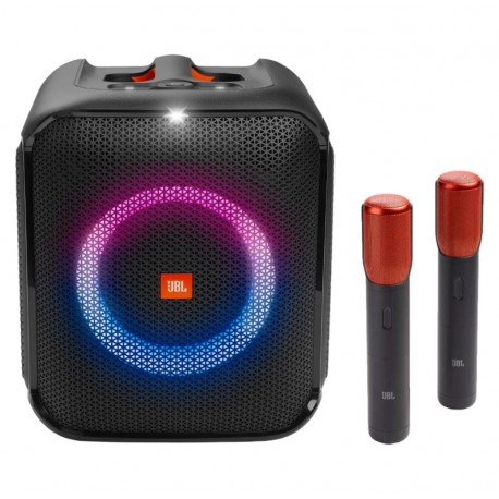 Caixa de Som JBL Party Box Encore / 2 Microfones - Preto