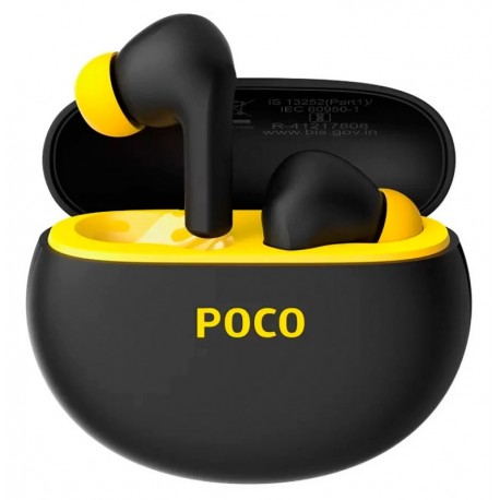 Fone de Ouvido Xiaomi Poco Pods M2237E1 - Preto/Amarelo