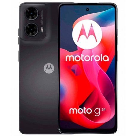 Celular Motorola Moto G24 XT-2423-3 128GB /4GB RAM /Dual SIM /Tela 6.56 /Cam 50MP - Preto