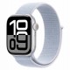 Apple Watch Series 10 MWWN3LW/A Caixa Alumínio 46mm Prata - Loop Esportiva Prata