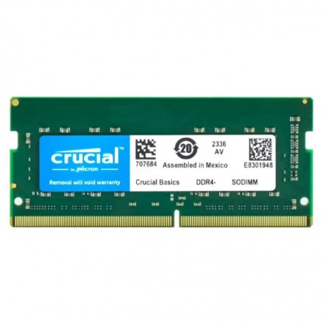 Memória RAM Crucial 8GB DDR4 3200MT/s para Notebook - CB8GS3200