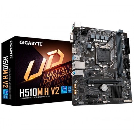 Placa Mãe Gigabyte H510M H V2 LGA 1200 / Chipset H510 / DDR4 / mATX