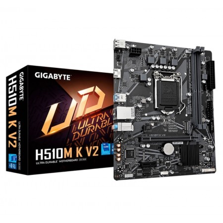 Placa Mãe Gigabyte H510M K V2 DDR4 Socket LGA 1200 Chipset H510 Micro ATX