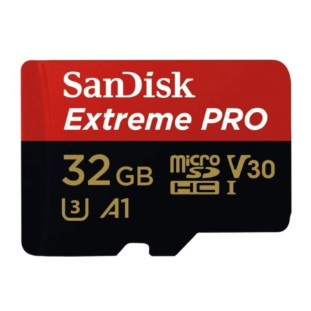 Tarjeta de memória Micro SD Sandisk U3 32GB 100MBS Extreme - (SDSQXCG-032G-GN6MA)