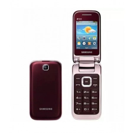 Celular Samsung GT-C3592 / Quad Band/ MP3/ 1.3MP/ 2.4"/ Micro SD/ 3.5mm - Vermelho