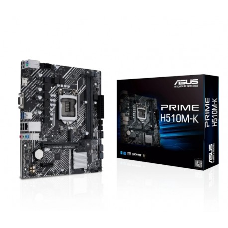 Placa Madre ASUS H510M-K PRIME / Soquete LGA1200 / DDR4 / USB 3.2