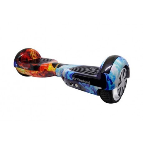 Scooter Star Hoverboard 6.5'' / Bluetoothh / LED / Bolsa - Ice Fire