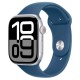 Apple Watch Series 10 MWWL3LW/A Caixa Alumínio 46mm Prata - Esportiva Azul S/M