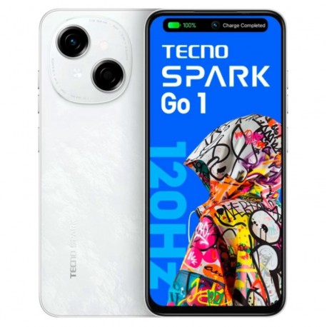 Celular Tecno Spark Go 1 KL4 128GB /4GB RAM /Dual SIM /Tela 6.67" /13MP - Blanco