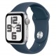 Apple Watch SE 2 MREE3LL/A Caixa Alumínio 44mm Prata - Esportiva Azul M/L