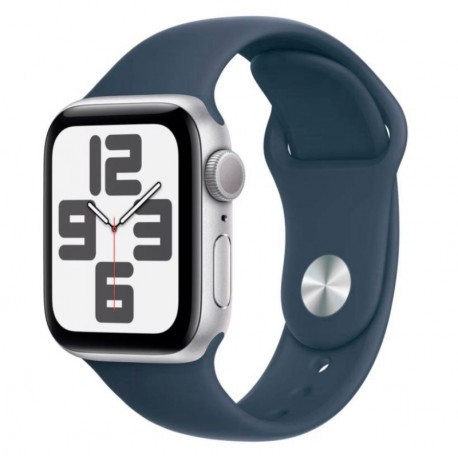 Apple Watch SE 2 MREE3LL/A Caixa Alumínio 44mm Plateado - Esportiva Azul M/L