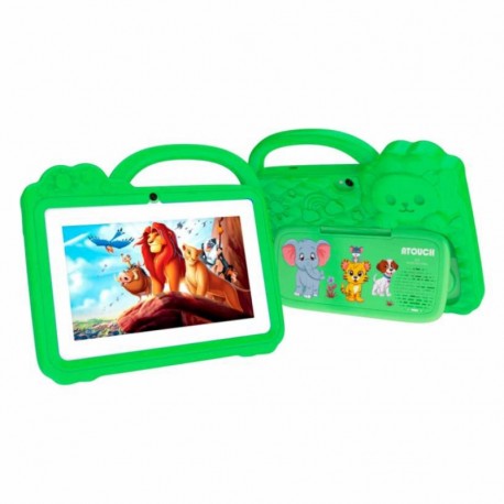 Tablet Atouch Q40 Kids 5G 256GB /8GB RAM /Dual SIM /WiFi /Tela 7 /13MP + Capa - Green