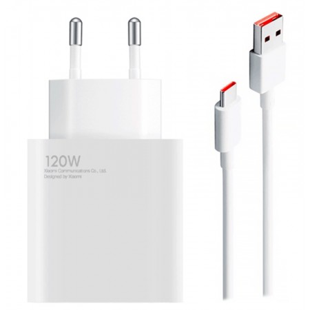 Cargador Tomada Xiaomi Mi 120W Con Cable Combo Type-A - Blanco(MDY-13EE BRH6034EU)