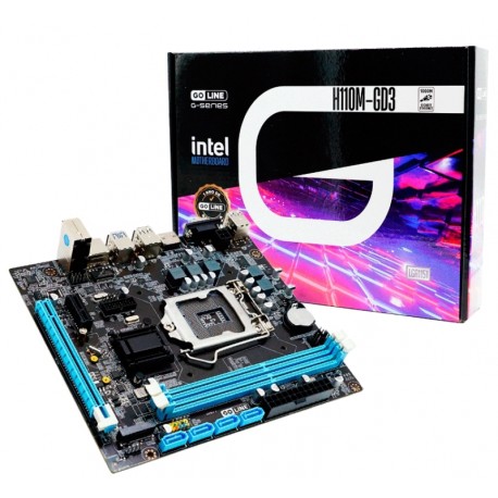 Placa Mãe Goline H110 H110M-GD3 Socket 1151/ DDR3/ 6~9 Geração/ Gigabit(1 Ano Garantia)