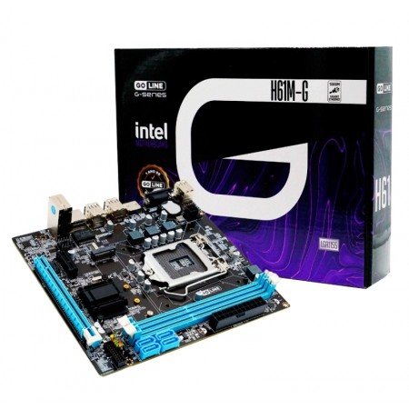 Placa Madre Goline H61M-G Gigabit, Socket 1155, Chipset H61 (1 Año de Garantia)