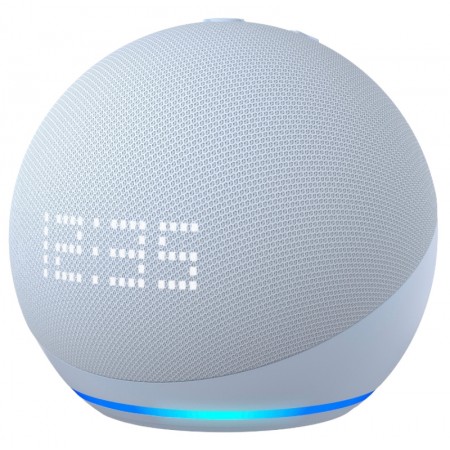 Amazon Echo Dot Alexa 5ª Geração With Clock - Azul (Caixa Danificada)