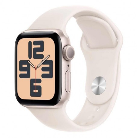 Apple Watch SE 2 MXEF3LL/A Caixa Alumínio 40mm Estelar - Esportiva Estelar S/M