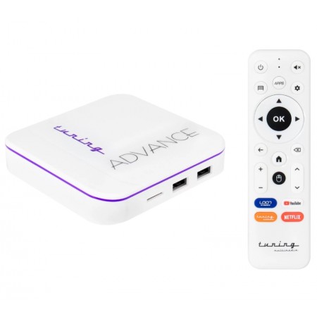 Receptor Tuning Advance-W 4K/ 2GBRAM/ 16GB/ IPTV/ Ondemand Loon Wifi/ Bluetooth - Blanco