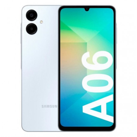 Celular Samsung Galaxy A06 SM-A065MDS 128GB 4GB RAM Dual SIM Tela 6.7 50MP+ SD 32GB - Azul