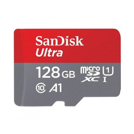 Tarjeta de Memória Micro SD Sandisk Ultra 128GB / 140MBS / C10 - (SDSQUAB-128G-GN6MA)