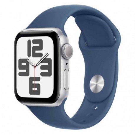 Apple Watch SE 2 MXED3LL/A Caixa Alumínio 40mm Prata - Esportiva Azul M/L