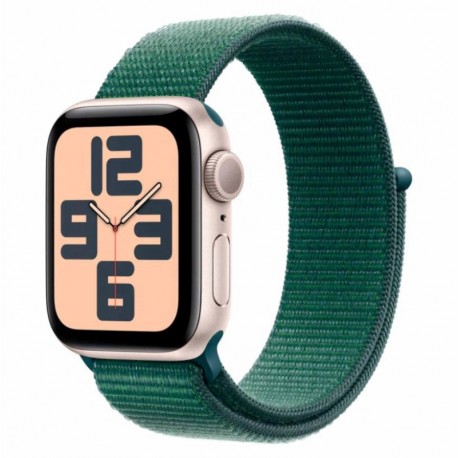 Apple Watch SE 2 MXEH3LL/A Caixa Alumínio 40mm Estelar - Loop Esportiva Verde