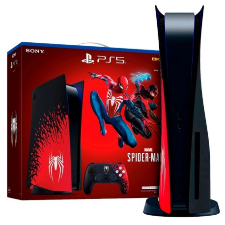 Consola Sony PlayStation 5 Spiderman 2 CFI-1215A 8K Edição Limitada 825GB SSD (USA)