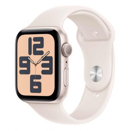 Apple Watch SE 2 MXEV3LL/A Caixa Alumínio 44mm Estelar - Esportiva Estelar M/L