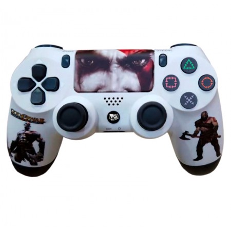 Controle Play Game Dualshock 4 God of War Ghost of Spart Sem Fio para PS4 - Branco