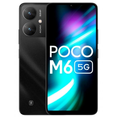 Celular Xiaomi Poco M6 5G 128GB /4GB RAM /Dual SIM /Tela 6.74 /Cam 50MP - Black (India)