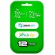 Tarjeta de Ativacion in Xplus Card IPTV Xplus App + Cinema App - 12 meses