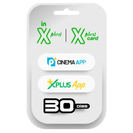 Cartão de Ativação Xplus Card IPTV Xplus App + Cinema App - 30 Dias