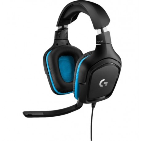 Headset Gamer Logitech G432 - Negro (981-000769)