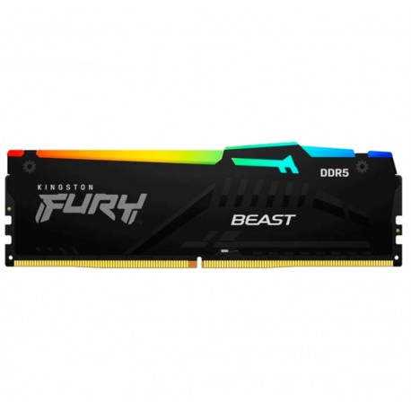 Memória RAM Kingston Fury Beast RGB 8GB DDR5 5600 MHz - Negro (KF556C40BBA-8)