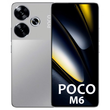 Celular Xiaomi Poco M6 4G 128GB /6GB RAM /Dual SIM /Tela 6.79 /Cam 108MP - Prata(Global)