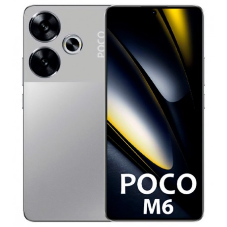 Celular Xiaomi Poco M6 4G 128GB /6GB RAM /Dual SIM /Tela 6.79 /Cam 108MP - Prata(Global)