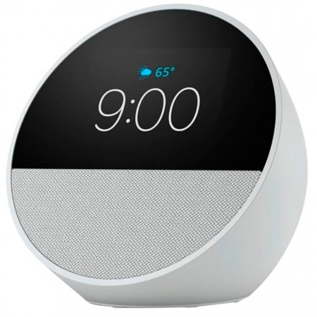 Amazon Echo Spot 2024 Smart Alarm Clock Alexa - Blanco