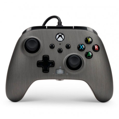 Controle PowerA Enhanced Wired Brushd Gun Metal para Xbox One - PWA-A-02741