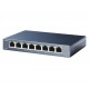 Hub Switch TP-Link TL-SG108 8 Puertas Gigabit 1000 Mbps - Gris